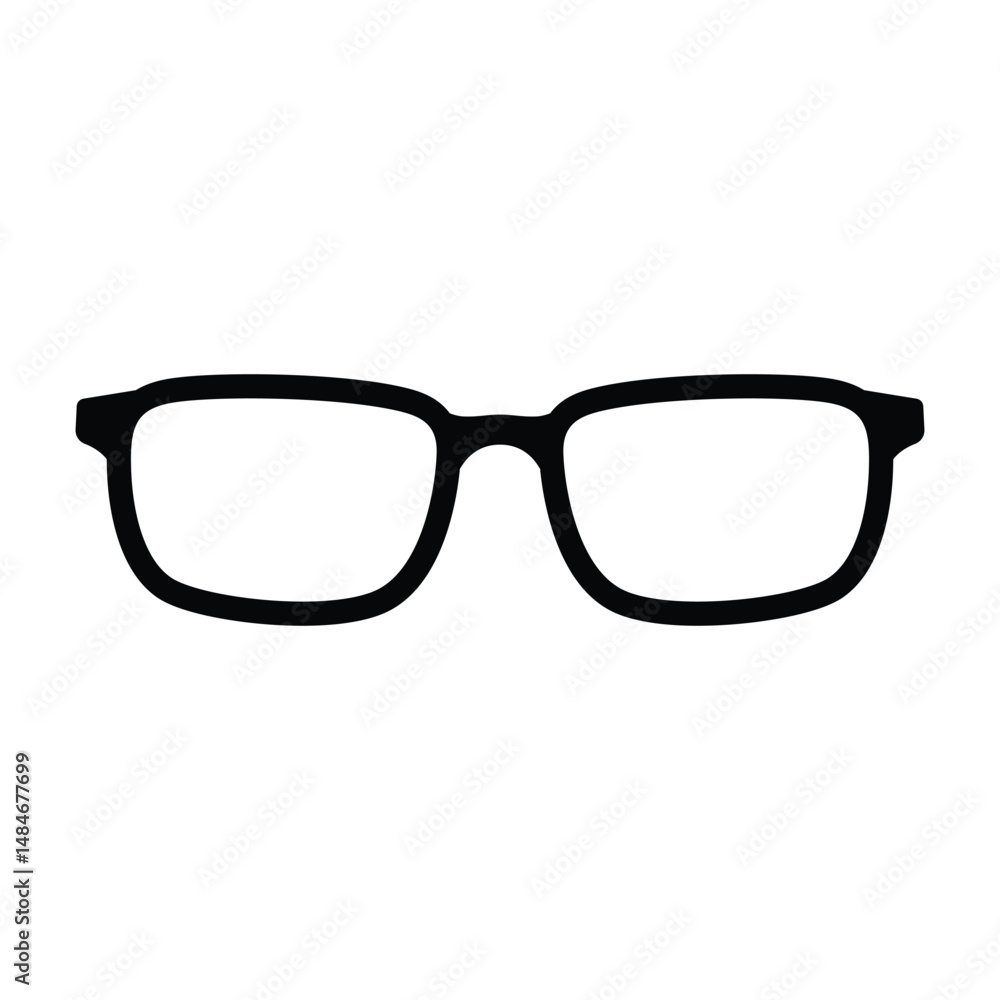 Fototapeta premium Glasses vector icon and symbol design on a white background