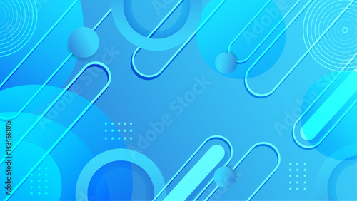 Gradient Blue abstract bacground with blank space
