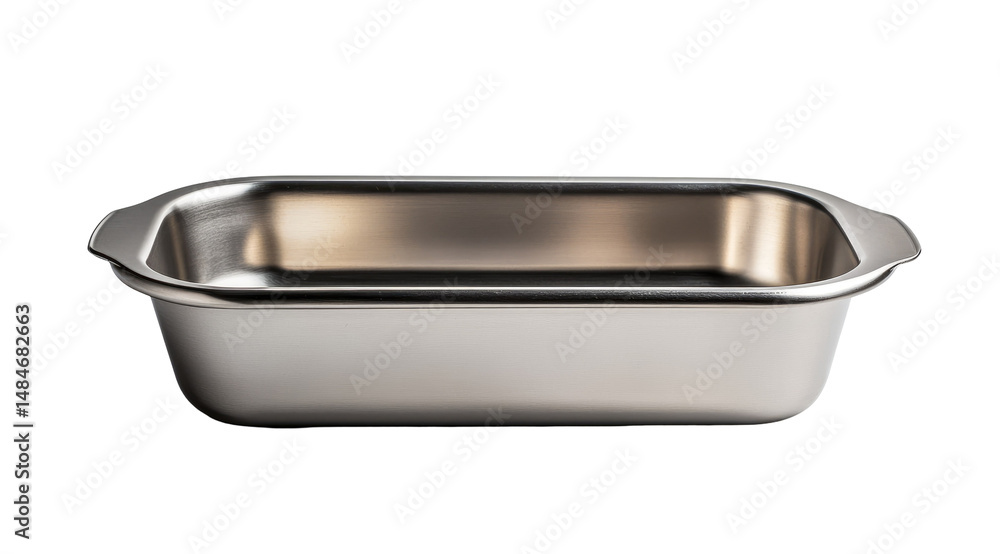 Metallic loaf pan, rectangular, smooth surface Metallic loaf pan, rectangular, smooth surface