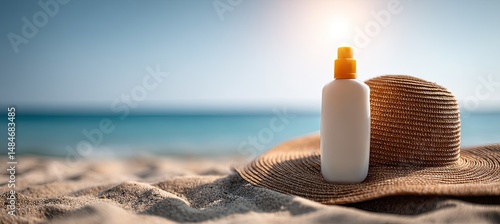 Beach Sunscreen and Hat
