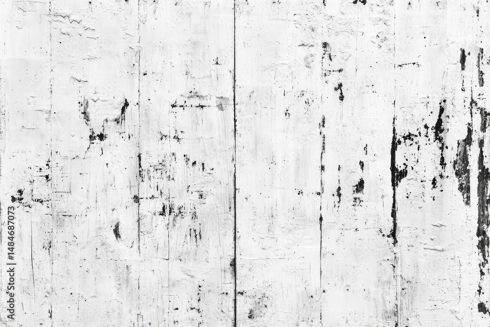 Fototapeta premium Cracked concrete wall showcasing deep fissures and weathered texture. set against a monochromatic backdrop. ideal for illustrating decay and structural issues