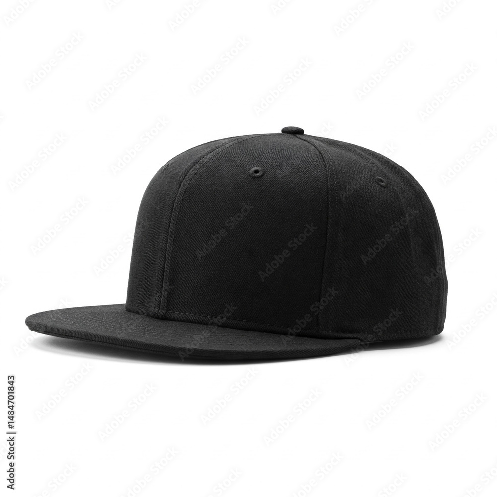 black cap isolated on white black cap isolated on white