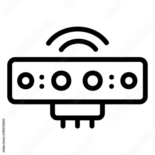 motion sensor Line Icon