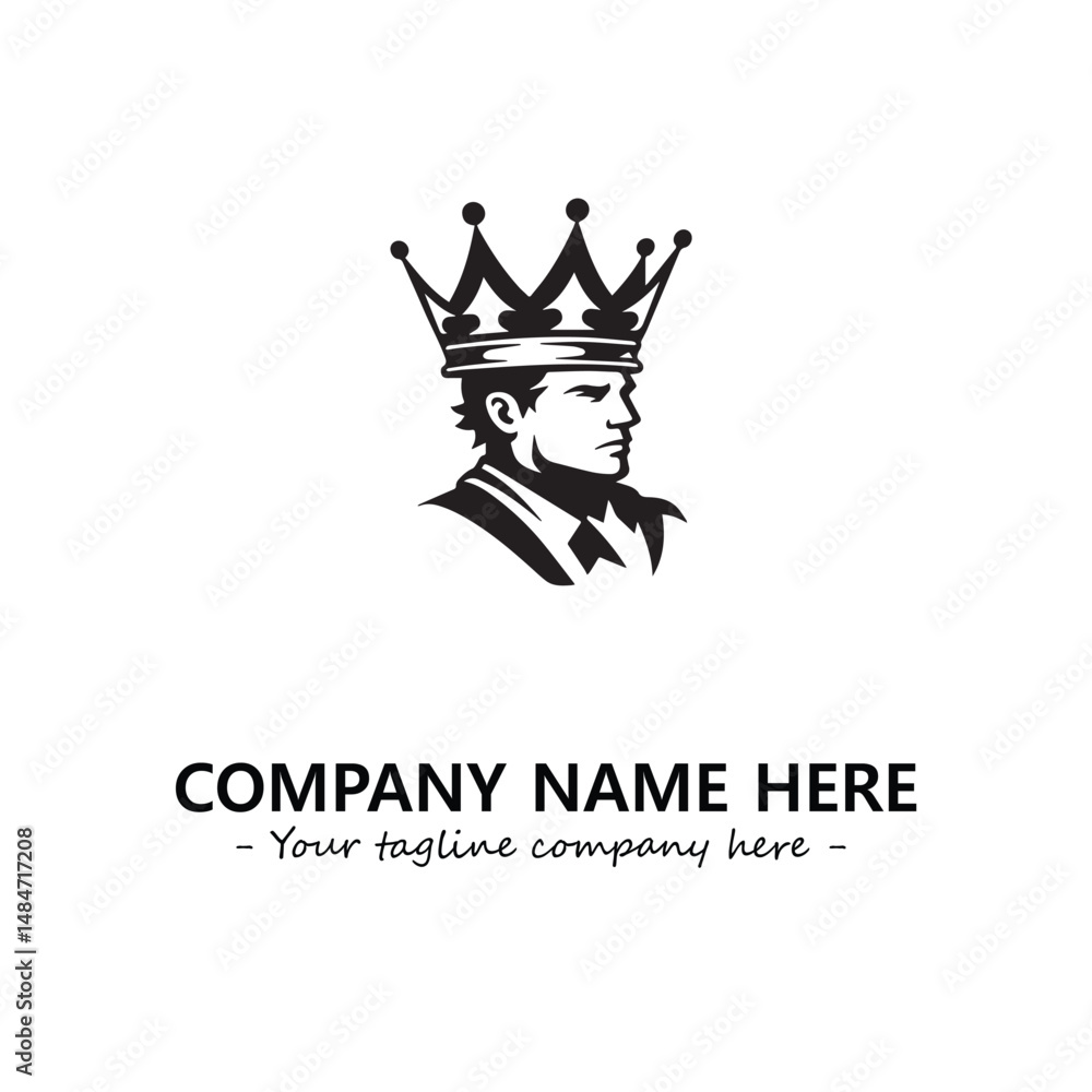 Naklejka premium King logo company design vector illustration