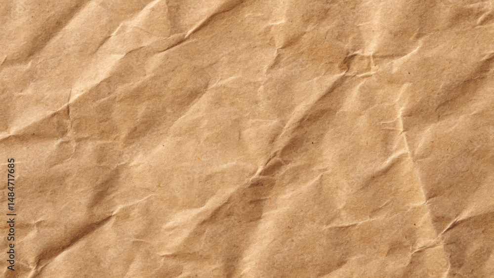 Fototapeta premium Kraft paper texture seamless and uniform. Generative AI