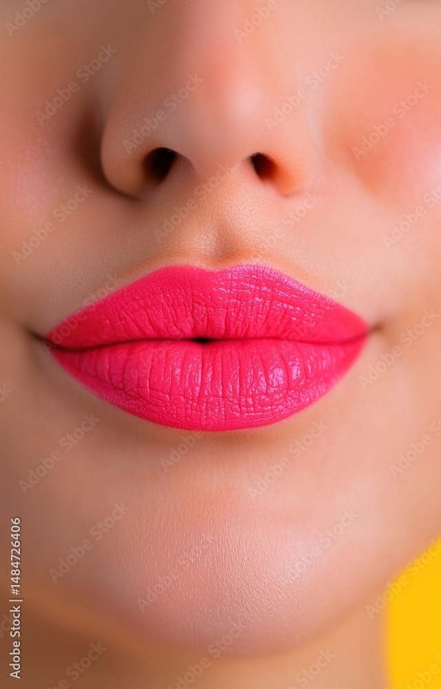Fototapeta premium close up lips of young woman