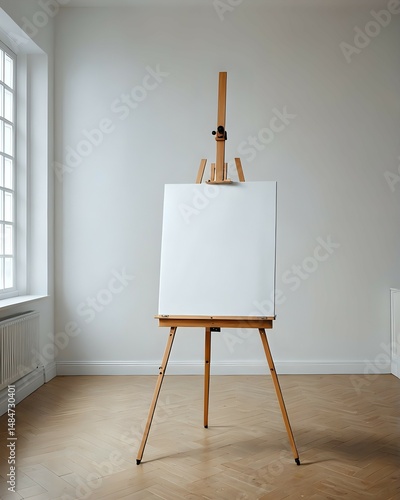 Wallpaper Mural art easel with blank canvas Torontodigital.ca