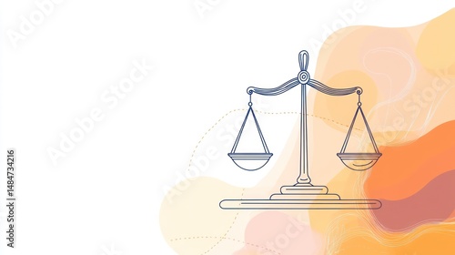 Wallpaper Mural Abstract Scales of Justice Graphic Torontodigital.ca