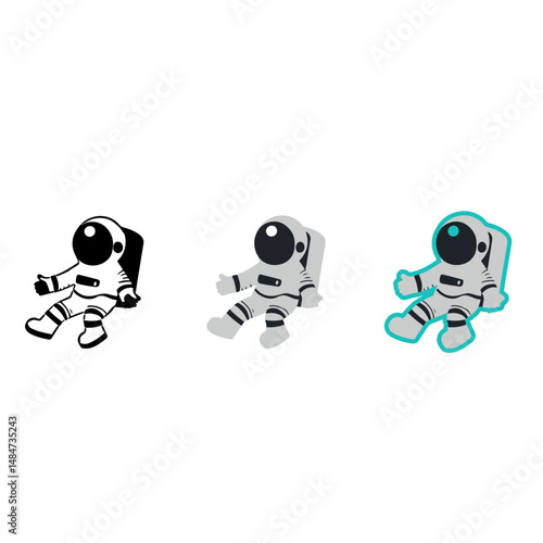 vector illustration of astronaut