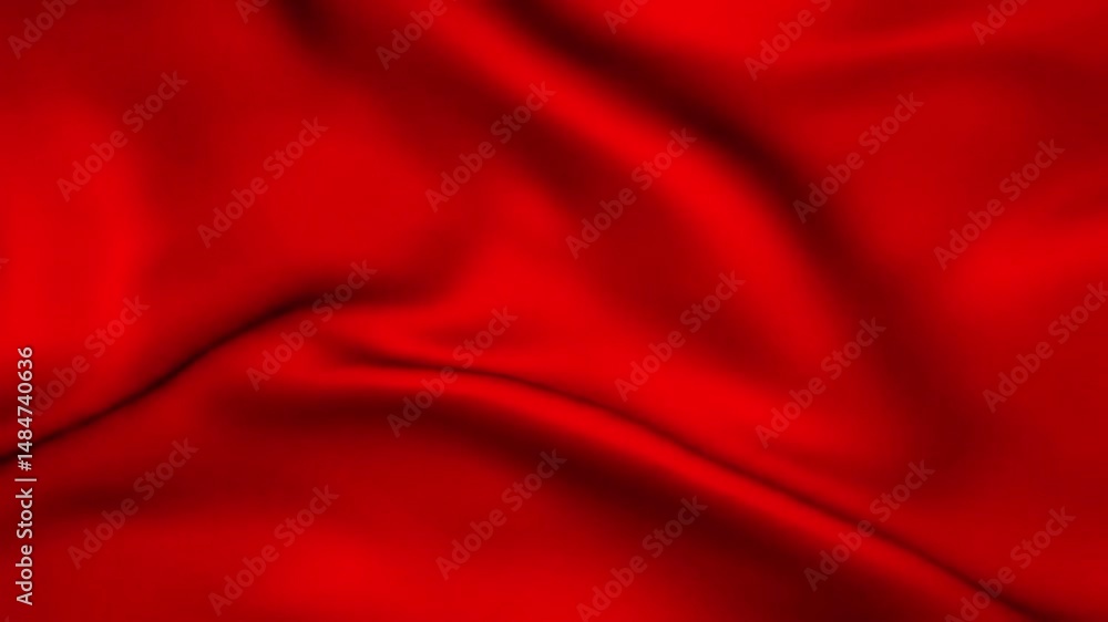 Dynamic Red Fabric Drape: Abstract Motion Study Dynamic Red Fabric Drape: Abstract Motion Study