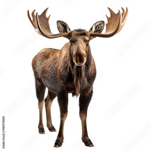 moose png standing moose png large antler animal png wildlife png woodland animal png transparent background image
