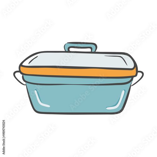 casserole dish icon, casserole dish vector illustration-simple illustration of casserole dish, perfect for casserole dish logos and icons