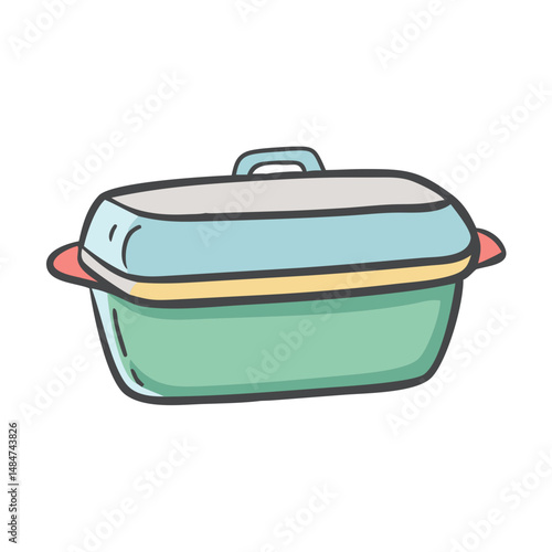 casserole dish icon, casserole dish vector illustration-simple illustration of casserole dish, perfect for casserole dish logos and icons
