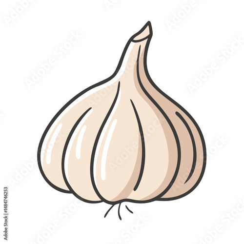 garlic bulb icon, garlic bulb vector illustration-simple illustration of garlic bulb, perfect for garlic bulb logos and icons