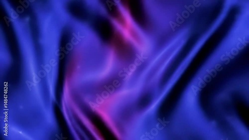 Wallpaper Mural Abstract Video of Flowing Blue and Purple Fabric with Subtle Light Effects Torontodigital.ca