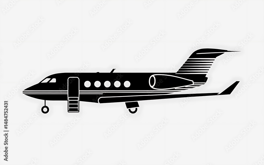 Fototapeta premium airplane silhouette