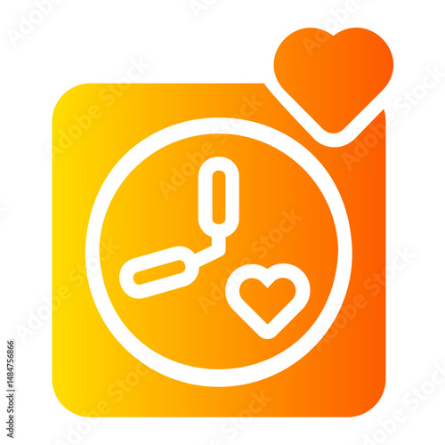 clock gradient icon