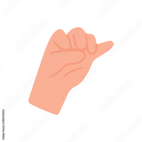 Hands holding gestures. hand holding a spoon, hand holding a pen, various hands with different shapes. Trendy hands poses vector set. Body language signs and symbols for communication