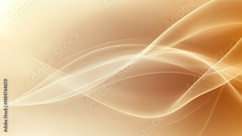Abstract gold wave background