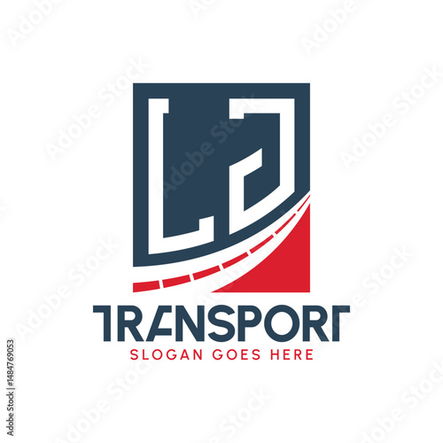 Letter LJ Transport Logo Design. Modern LJ Road Logo for Delivery, Transport Company and Fleet Business
