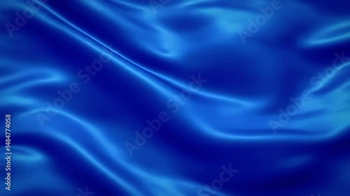 Wallpaper Mural Dynamic Blue Silk Fabric Flowing in Motion Torontodigital.ca