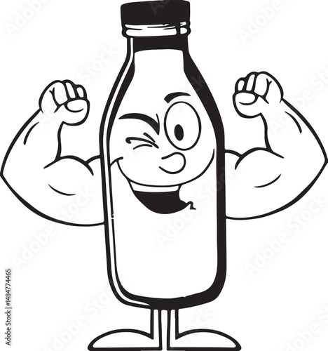 Bottle icon vector image for any use