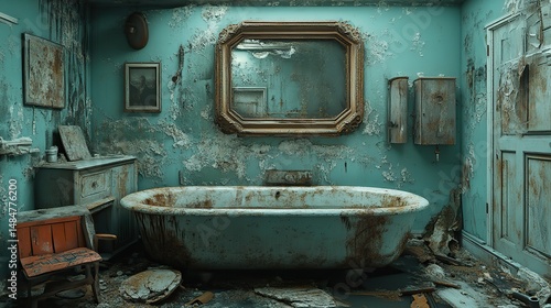 Distorted perspectives of familiar objects create a sense of surrealism and unease, their altered forms challenging our perception of reality, a dreamlike exploration of the mundane