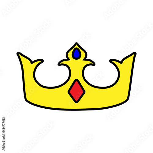 Crown vector icon. King illustration sign. Queen symbol. monarchy mark.