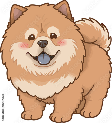 Breed Chow Chow Dog Vector 