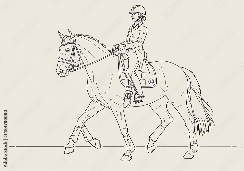 Fototapeta premium Elegant Equine Motion