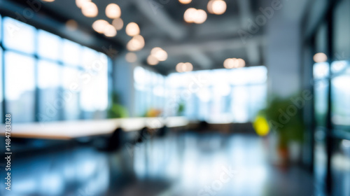 Wallpaper Mural Modern office interior with large windows and bright lighting designed for collaborative work Torontodigital.ca