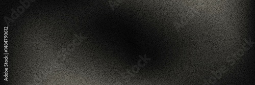 Dark gray black grainy background noise texture monochrome gradient for web banner header poster backdrop design