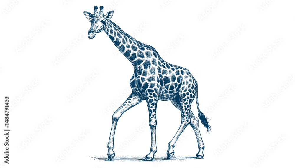 Naklejka premium giraffe vector