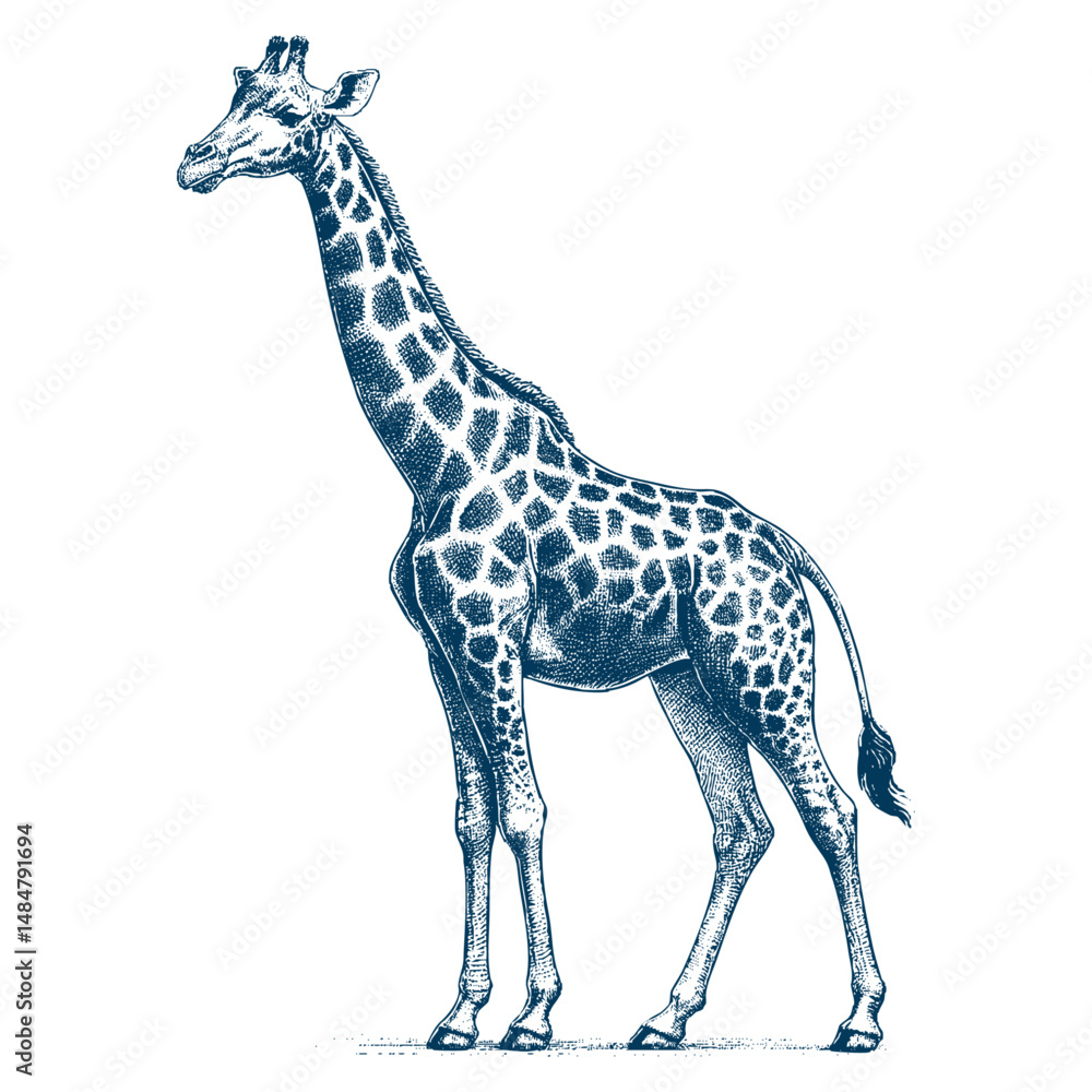 Naklejka premium giraffe vector