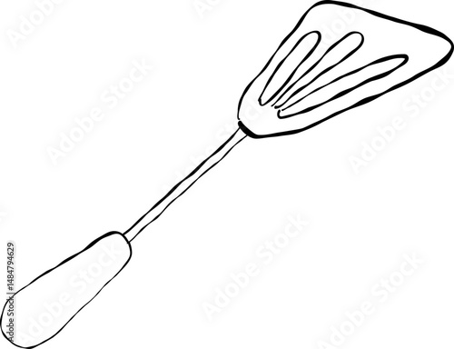 Metal Slotted Turner Illustration