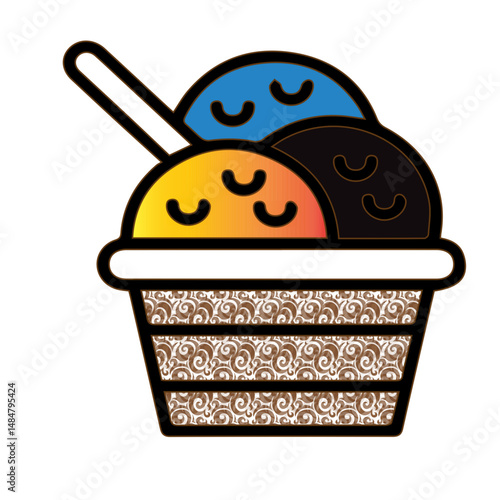 ICON FOOD YUMMY DELICIOUS