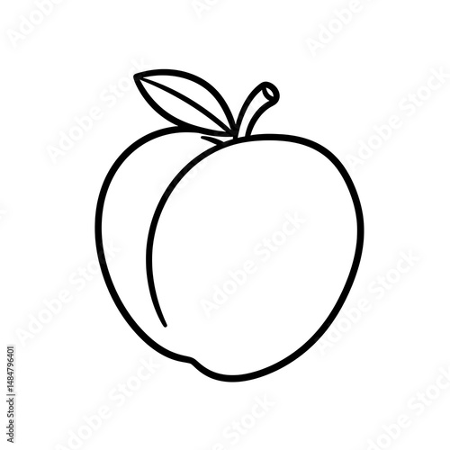 Simple Peach Illustration