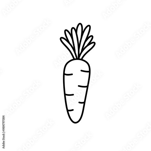 Hand Drawn Carrot Icon