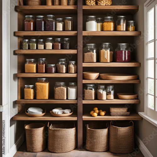 Wallpaper Mural Rustic Pantry Perfection: Organize Your Food Storage with Style Torontodigital.ca