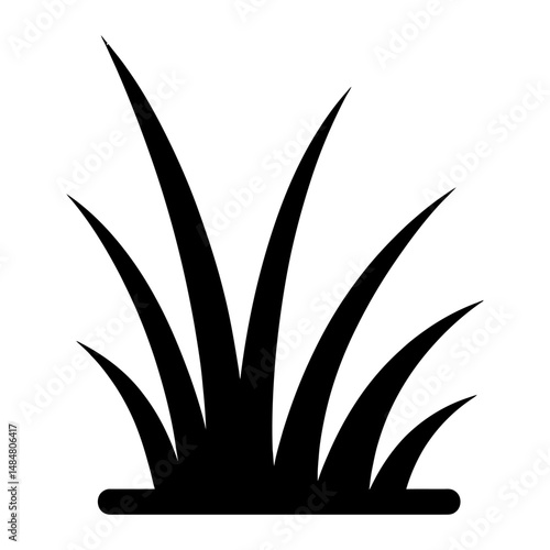 Grass vector illustration simple grass icon black and white grass image grass clipart grass design element