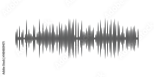Podcast sound waves set. Waveform pattern for music player, podcast, voise message, music app. Audio wave icon. Equalizer template. Vector illustration isolated on white background in eps 10.