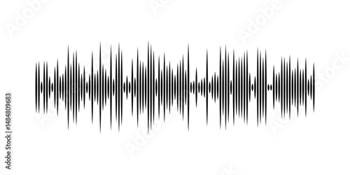 Podcast sound waves set. Waveform pattern for music player, podcast, voise message, music app. Audio wave icon. Equalizer template. Vector illustration isolated on white background in eps 10.
