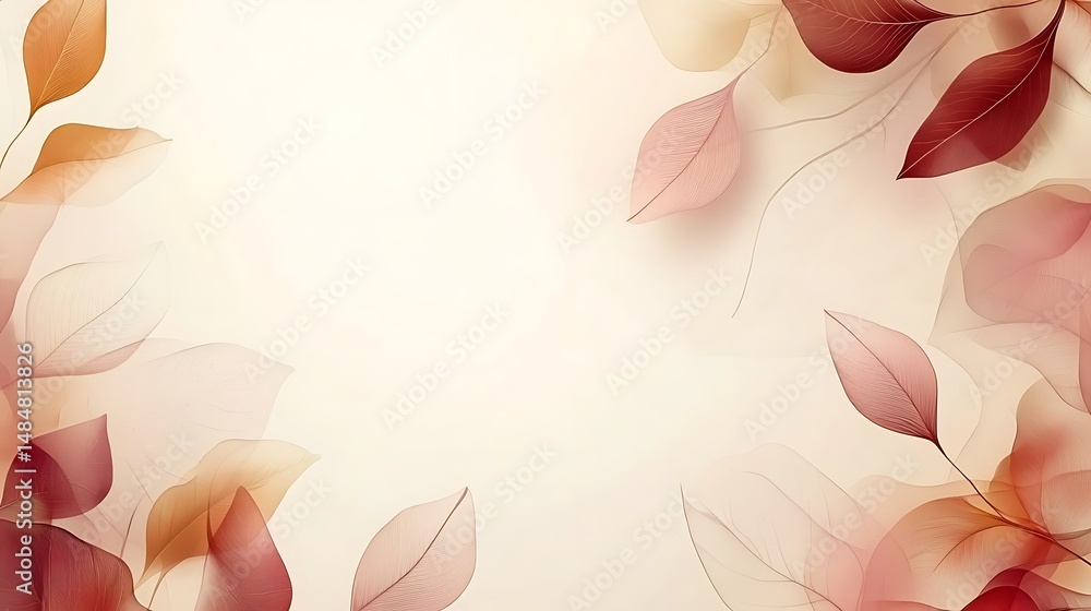 Sheer autumn leaves border Sheer autumn leaves border