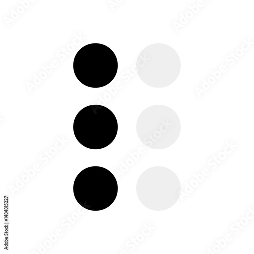 Illustration of English Braille Alphabet A to Z