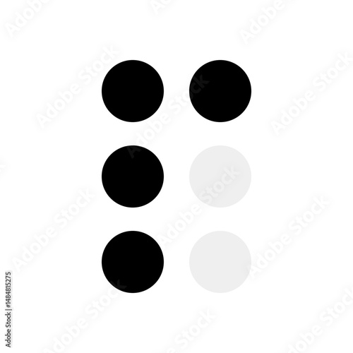 Illustration of English Braille Alphabet A to Z