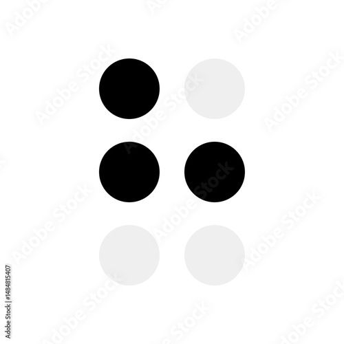 Illustration of English Braille Alphabet A to Z