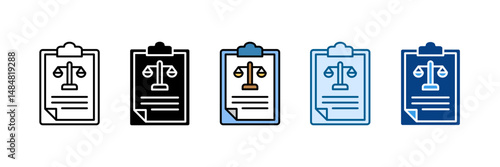 Regulatory Compliance Icon Set Multiple Style Collection