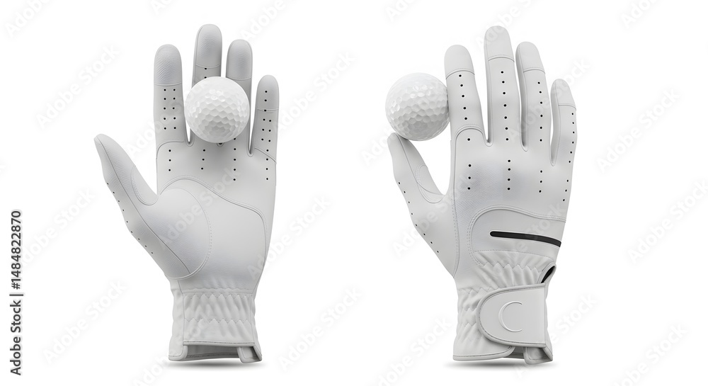 Naklejka premium Wilson Staff Golf Glove - Premium Leather Mockup