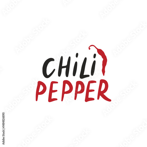 Chili pepper hand drawing clipart