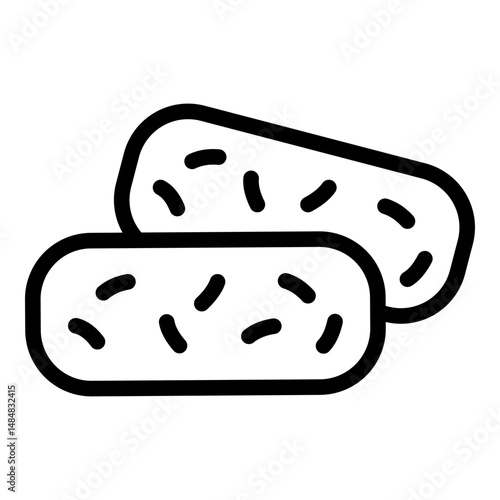 Tempeh icon. Vector line icon